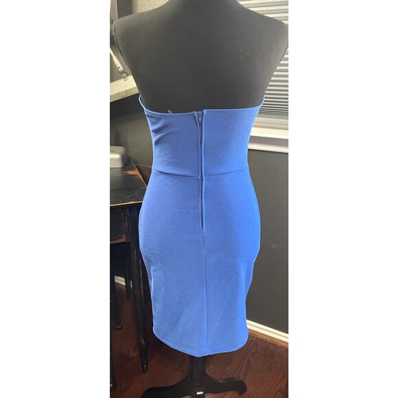 Lulus Blue Mini Strapless Dress - Size M - Picture 2 of 7